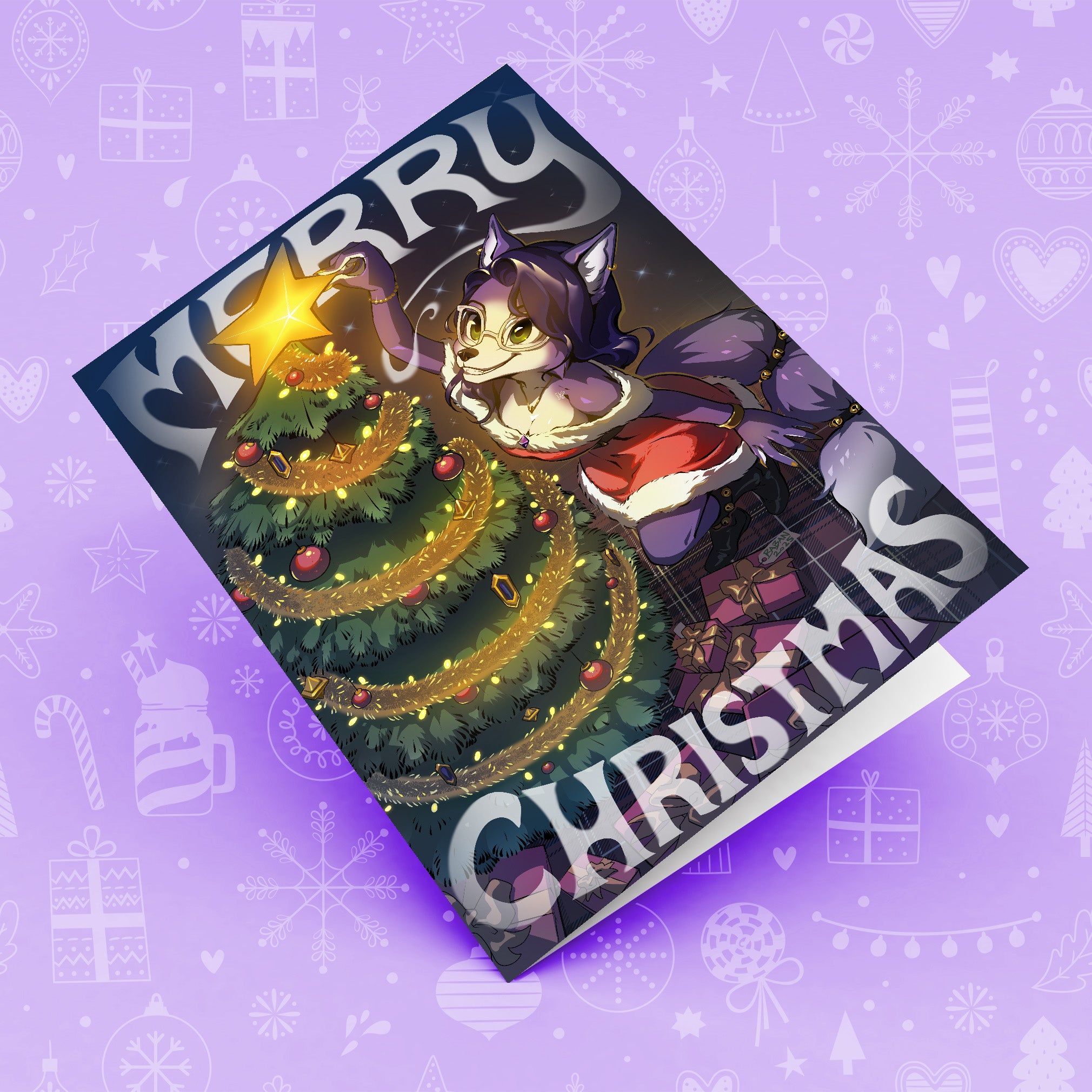 The Krystelle 2025 Christmas Card by @Babillustration